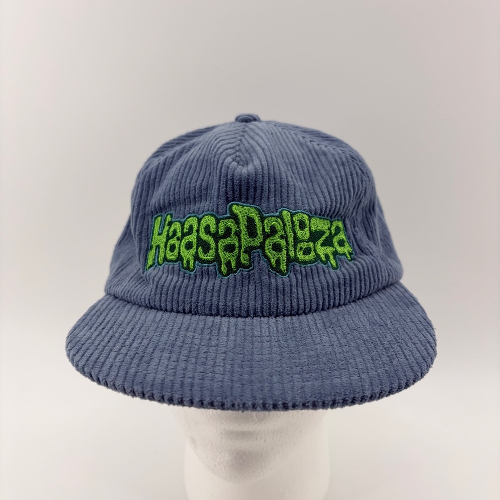 Weld Haasapaloza Corduroy Field Trip Hat Adjustable Slate Blue Green OS‎